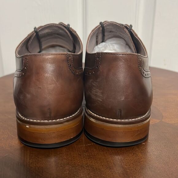 ?? Johnston & Murphy Derby 59-1993 Leather Dress Shoe 10.5M Carriker Cap Toe‎ main image 6